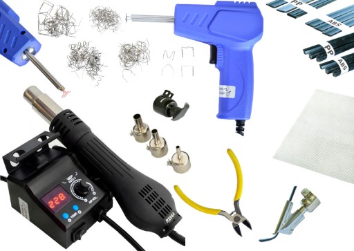 ПЛАСТИКОВЫЙ СКОБ СВАРОЧНЫЙ СТАНОК WEP 8858-V Набор насадок для материала НО