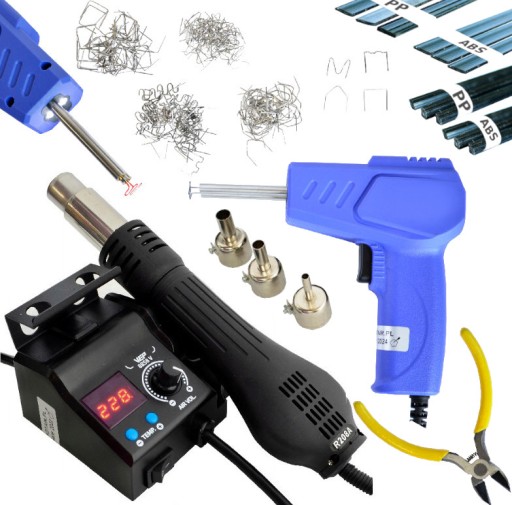 ПЛАСТИКОВЫЙ СКОБ СВАРОЧНЫЙ СТАНОК WEP 8858-V + Набор пластиковых насадок