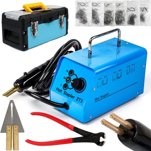 ПРОФЕСІЙНА МАШИНА ДЛЯ ЗВАРЮВАННЯ ПЛАСТИКОВИХ СКОБ 600x СТЕПЛЕРИ Апарат для зварювання пластику ZT3 35W