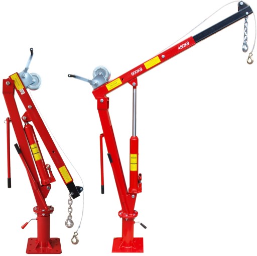 HDS КРАН 900 КГ ПОДЪЕМНИК + ЛЕБЕДКА - ПОВОРОТ НА 360° 0-170 СМ