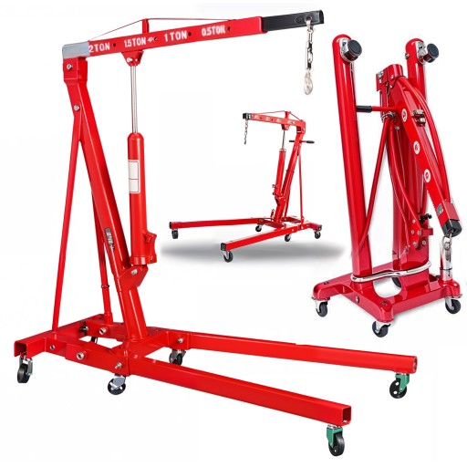 КРАН МАСТЕРСКОЙ, ПОДЪЕМ ДВИГАТЕЛЯ, КРАН 2Т, СТАБИЛЬНАЯ СКЛАДНАЯ СТОЙКА