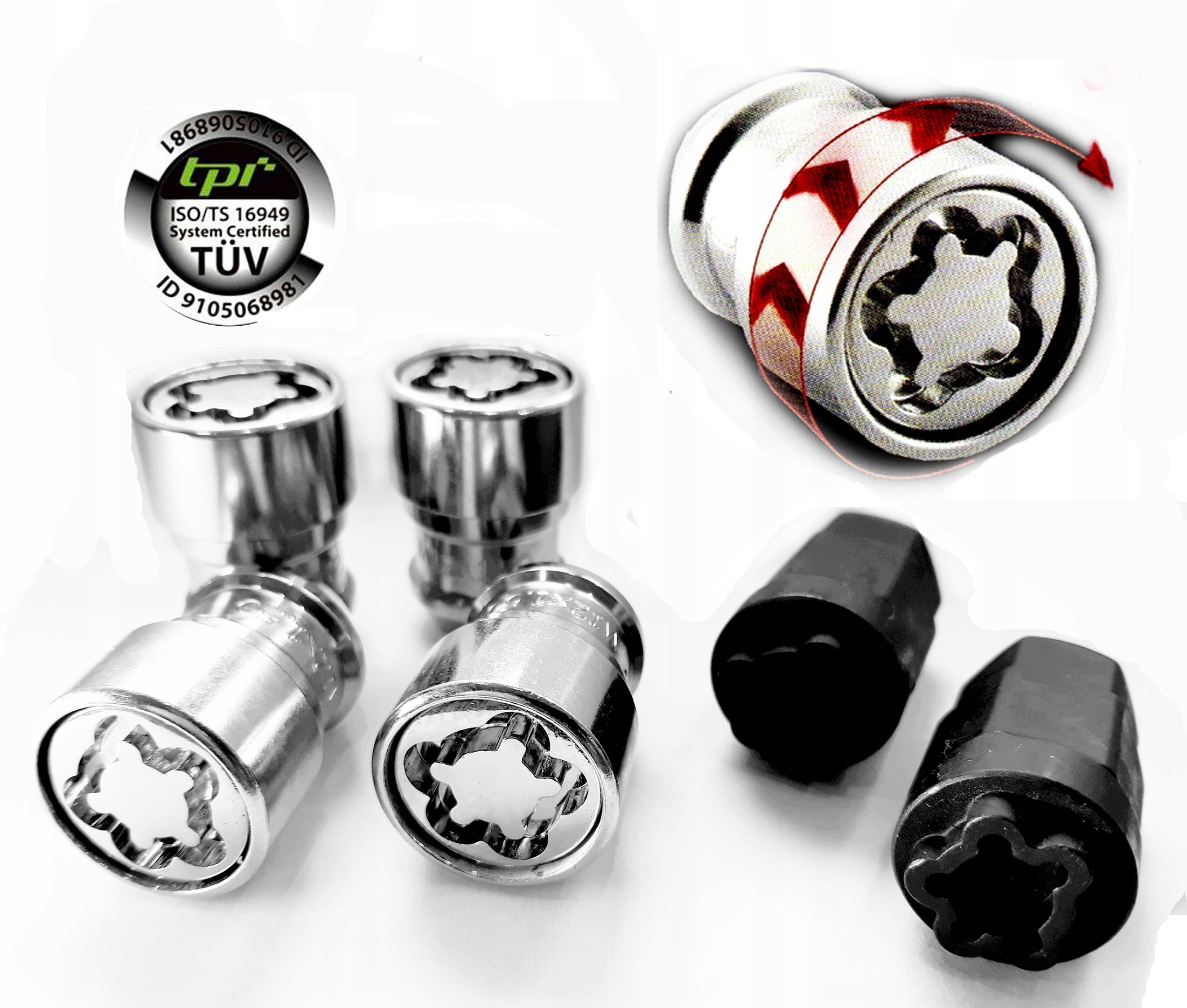 Locking pads for TPI Toyota Kia Ford Mazda rims