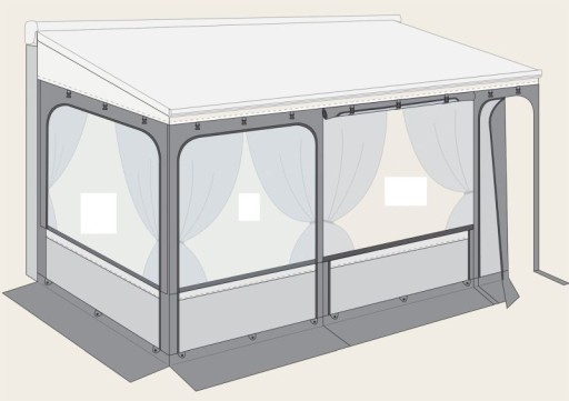 FI08368A01-08364F01- - Конструкция для автобусного тента F80S/F65L 370 см M Fiamma