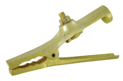 Клемма заземления, коричневая. Сварная линия 600А