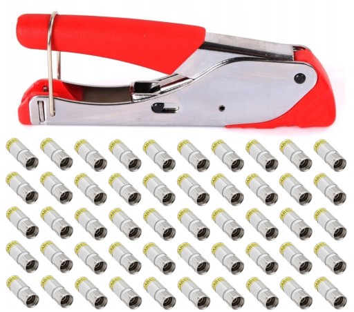 Обжимной станок + разъем F Cabelcon 50 шт.