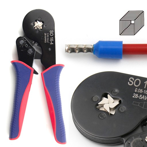 Обжимний верстат для кабельних наконечників і з'єднувачів дроту 0,08 мм2 - 16 мм2