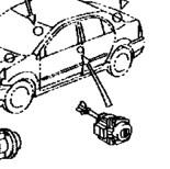 69052-02070 - Замок двери левый передний + 2хключ Toyota Corolla E12