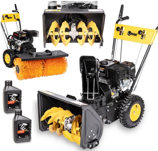 Бензиновая подметальная машина CEDRUS ZM06E снегоочиститель 4 в 1 КОРЗИНА + МЕГА НАБОР ЛЕЗВИЙ