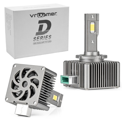 Філаментна LED лампа Vroomer D3S 55W 6000K PK32d-5 біла 2 шт.