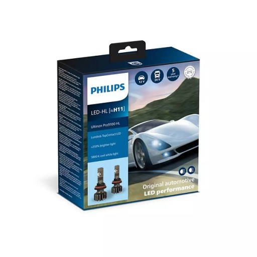Лампы Philips ULTINON PRO9100 H11 16 Вт 2 шт.