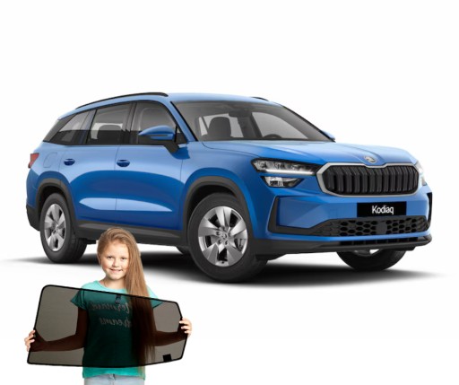 Специальные шторки на магнитах для внедорожника Skoda Kodiaq 2 II 2024 - RayStop