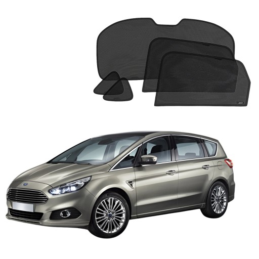 Козырьки солнцезащитные, Ford S-Max I, 2006-2015 гг., 5 шт.