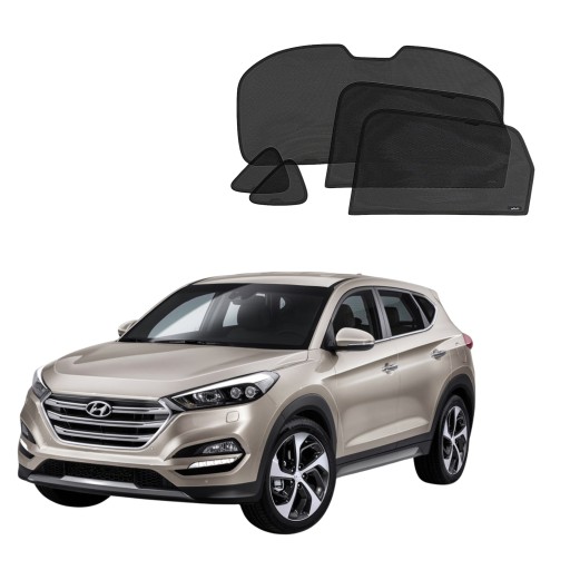 Козырьки солнцезащитные, Hyundai Tucson III, 2015-2020 гг., 5 шт.