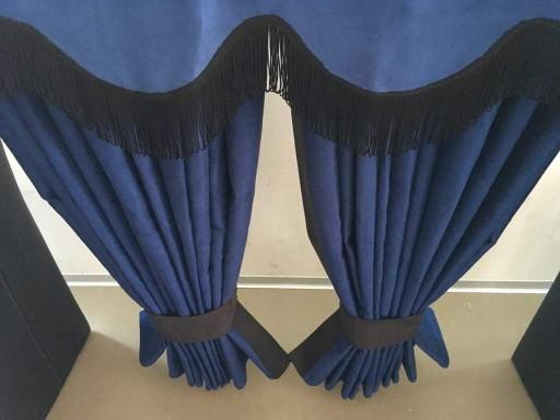 Штори Alkantra, штори TIR синій чорний