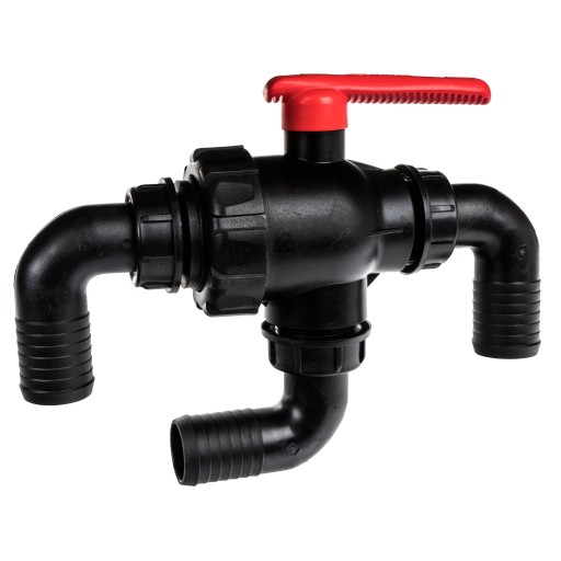 ZK1_5CALA40 - Шаровой кран 3 способ Proline колено для шланга 40 мм