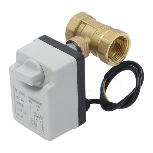 Macoring-1012220090511 - Кульовий клапан з моторизованим приводом, 3-провідний, 2-точковий, 1-позиційний,