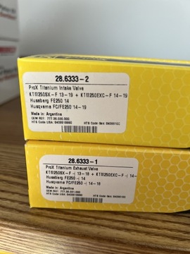 Титанові клапани KTM 250 350