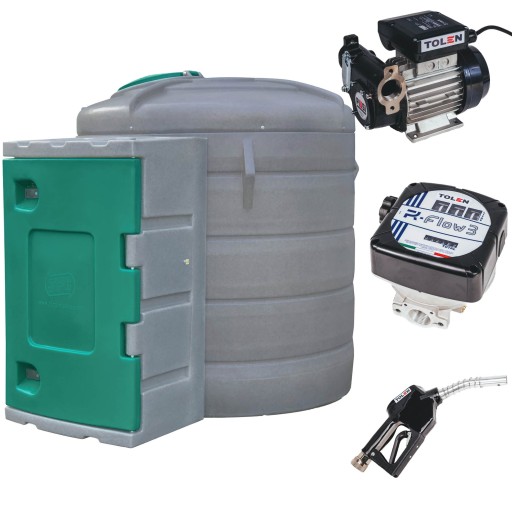 Дизельный топливный бак на 2500л Двухплоскостный Piusi Panther 56 счетчик