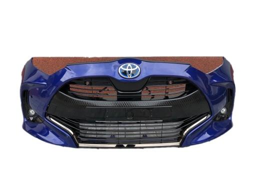 Zderzak przód przedni toyota yaris 4 IV halogen kratka grill kratka środkowa pdc czujniki parkowania 8W7 Dark Blue LED - Передний бампер Toyota Yaris IV 4 датчика PDC 8W7