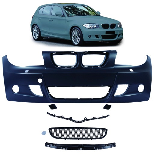 Бампер передний для BMW 1 (E81) Хэтчбек 2004 - 2013 M style пакет