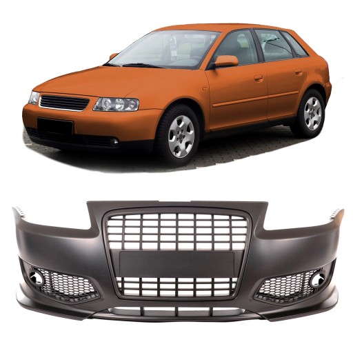 Передний бампер с решеткой для AUDI A3 (8L) 1996-2003 гг. стиль S3