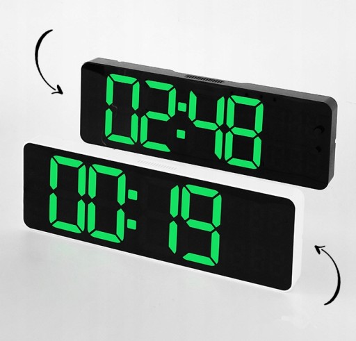 Годинник настінний Led clock 6629) чорний 32см