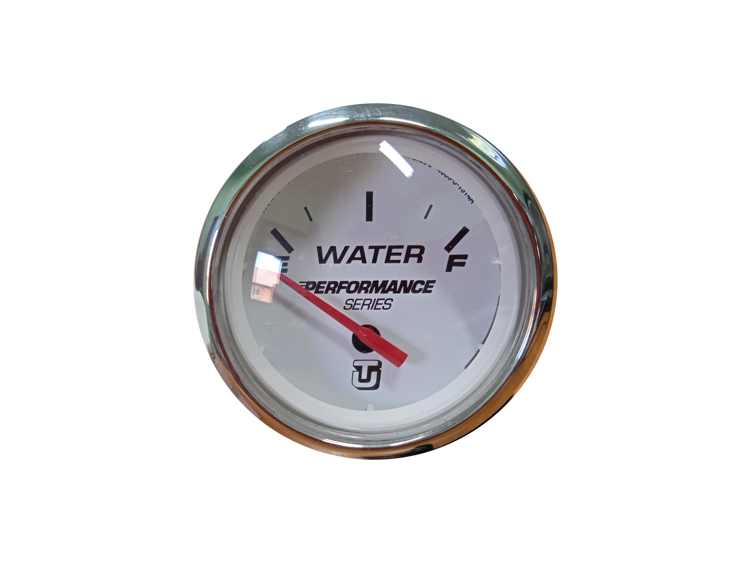 65324v - Часы индикатор уровня воды белая рамка из нержавеющей стали