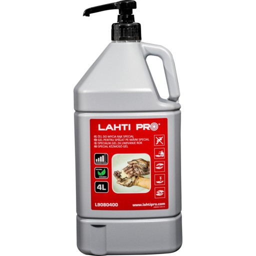 Гель для миття рук hand cleaner special p401, 4L, lahti