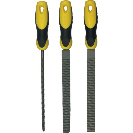 Набор из 3-х рашпилей (полу, полукруглых, круглых) 200 мм.