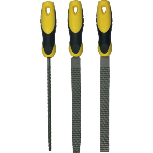 Набор рашпилей из 3 штук (полу, полукруглые, круглые) 200