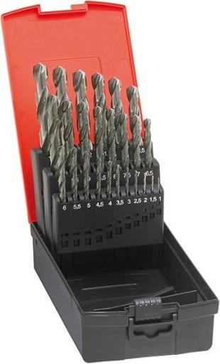 Набір свердел DIN338, шліфований HSS, тип N, 6-1