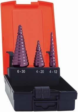 Набір ступінчастих свердел HSS tialn 4-12/4- 20/6-30