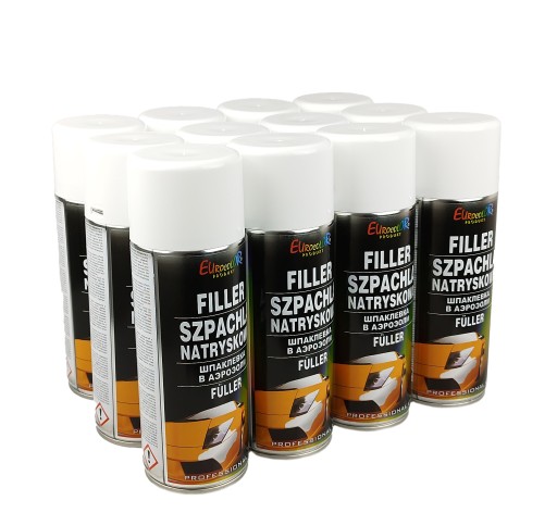 Набір 12шт Eurocolor шпаклівка спрей вирівнювання 3D друк 400мл