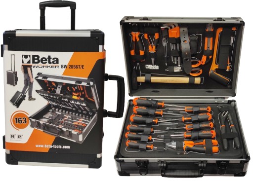 Набор инструментов 163 BETA 2056t/e чемодан с колесами