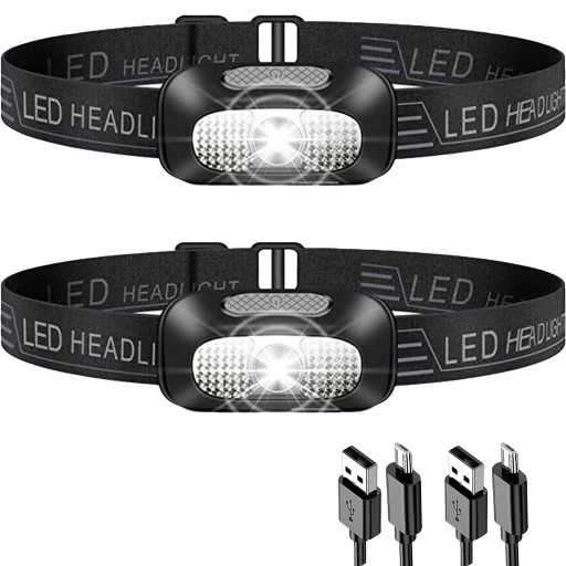 Набір із 2 надлегких світлодіодних фар USB-C із 5 режимами освітлення