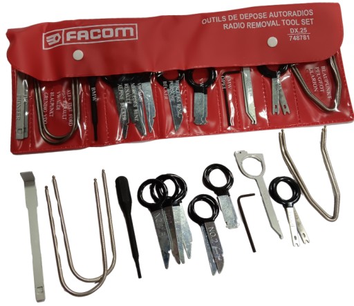 Набор из 20 инструментов для удаления Радио Facom DX.25