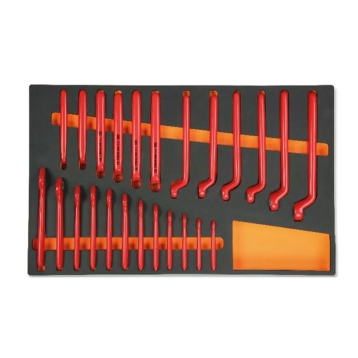 Набір з 24 інструментів ізольований до 1000В в м'якому профільованому вкладиші