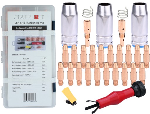 Набор из 30 деталей для держателя MB25 MIGOMAT MIG BOX