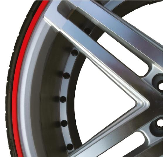 Набір з 4 кілець для обода RIMSAVERS-червоний