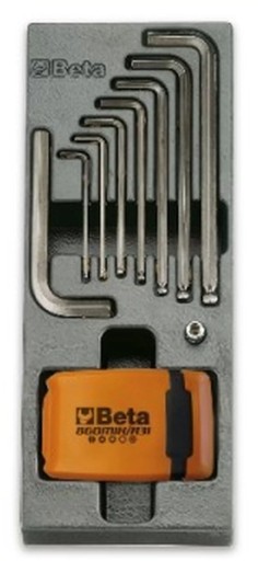 Набір з 40 інструментів в пластиковому вкладиші Beta T259