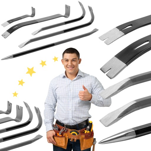 Набор из 5 ломов для сноса и ремонта, экстракторов, лап, строительного лома