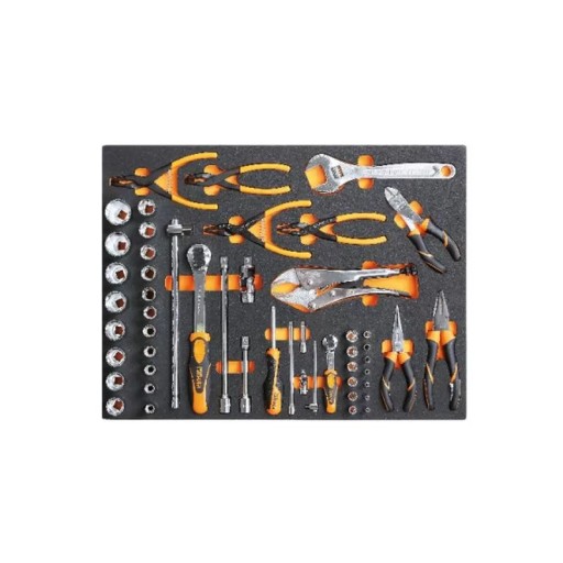 Набір з 52 інструментів в м'якому профільованому вкладиші
