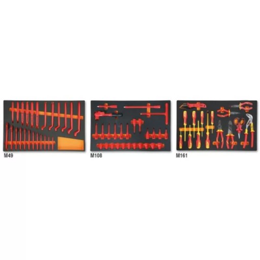 Набір з 66 інструментів з ізоляцією 1000В в профільованих вставках