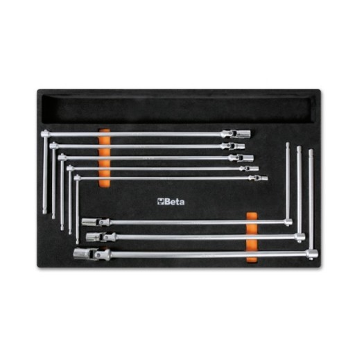 Набор из 8 Т-ключей в мягкой вставке для тележки Beta M63