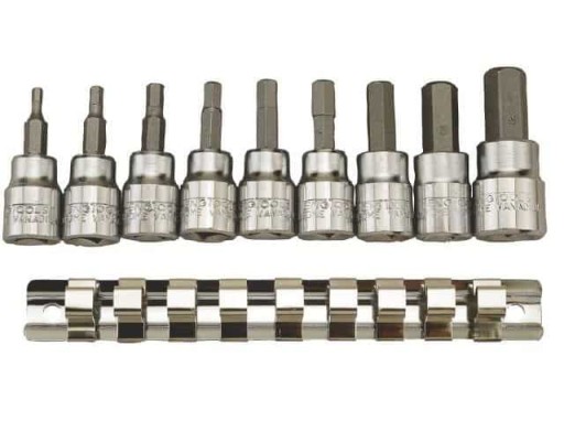 Набір 9 головок Allen s=3-12 мм 3/8