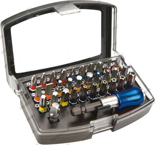 Набор бит 32 шт, смешанные-окрашенные