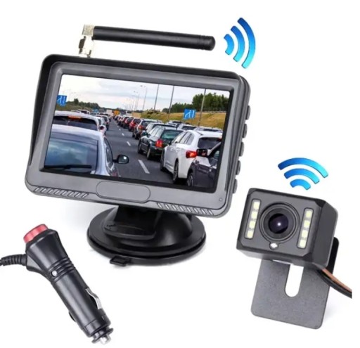 Комплект заднего вида Беспроводная HD-камера + ЖК-дисплей 4,3 дюйма