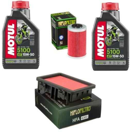 131 - KTM DUKE 390 2017-2022 комплект масла та фільтрів