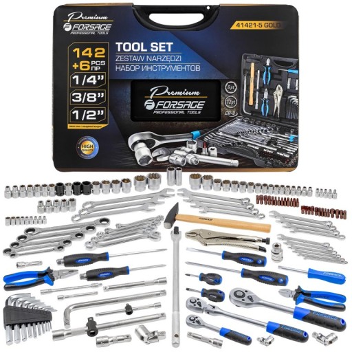 Набор торцевых ключей для инструментов Чемодан для инструментов, 148 предметов