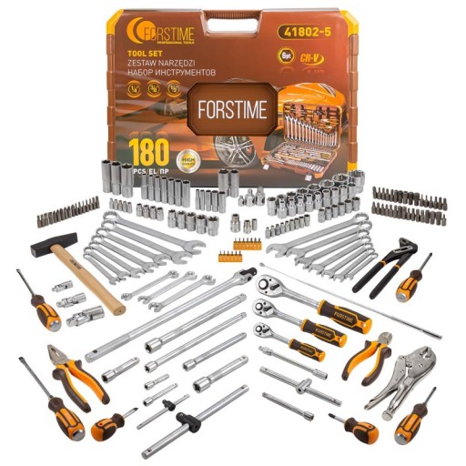 Набор торцевых ключей для инструментов Чемодан для инструментов, 180 предметов